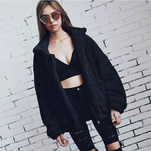 Load image into Gallery viewer, Autumn winter jacket female coat 2019 fashion korean style plus size women teddy fur coat female casual jacket woman pusheen