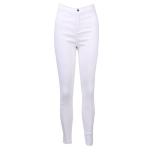 Goocheer 5 Colors Style Women Denim Skinny Leggings Pants High Waist Stretch Jeans Rose Pencil Trousers Plus Size S-3XL