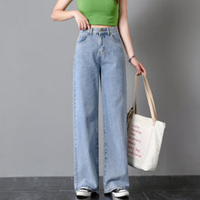 Load image into Gallery viewer, ZSRS Women Jeans Pants Leisure Loose High Waist Vintage wide leg jeans Women Jean Korean Style All-match Simple Full-length