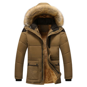 Men Thick Warm Coat Parka Male Muti Color Patchwork Hooded Stand Collar Jackets Pockets Casual Coat Men Outwear Plus Size 5xl